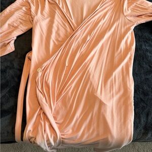 Caden Lane Light Pink Maternity/Postpartum Robe
